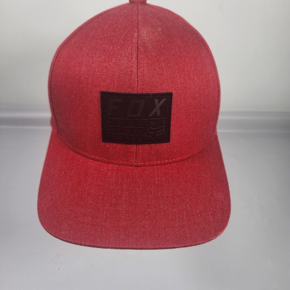 Fox Racing Hat Cap Snapback Red One Size 110 Flex Fit Adjustable